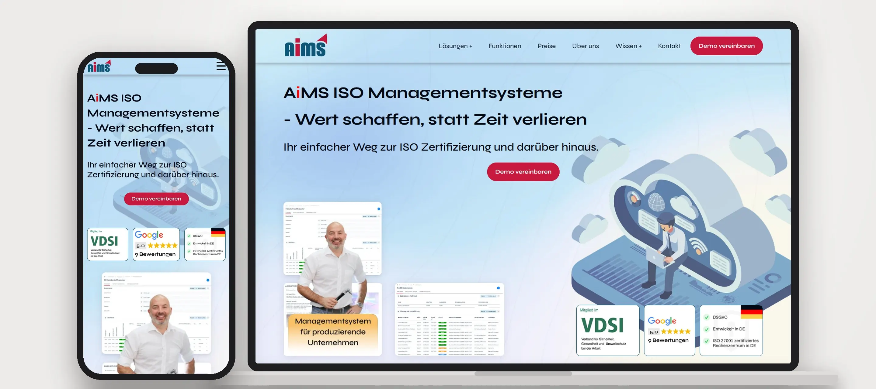 AiMS: Website-Motiv