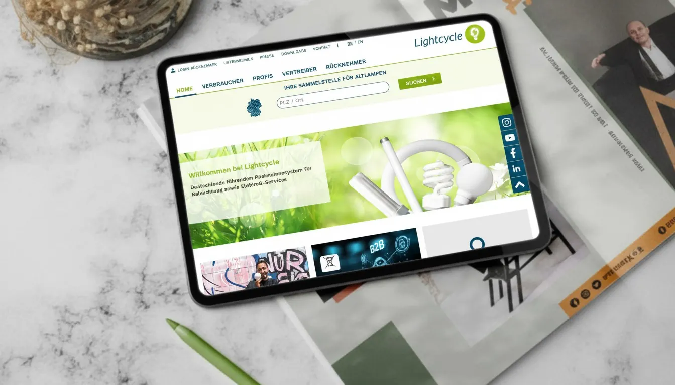 Lightcycle: Website-Motiv