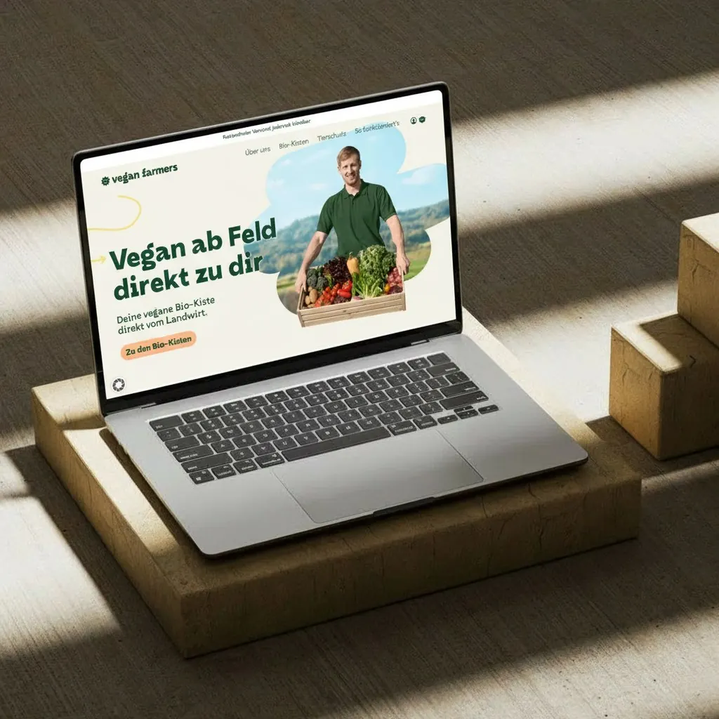 Vegan Farmers: Website-Motiv